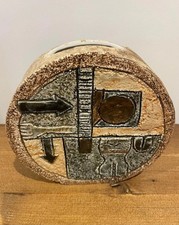 Troika Pottery Med Size Wheel Vase Decorated By Annette Walters Superb Condition