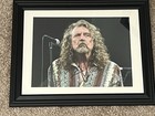 ROBERT PLANT  Led Zeppelin Autographed 8 X 11.5 signed Framed Photo Legend — photo 2