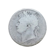 •1821•GREAT BRITAIN•GEORGE IV•HALF CROWN•SILVER COIN •