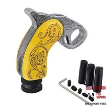 Yellow Car Gear Stick Shift Knobs - Replcements for Most Manual Shift Knobs