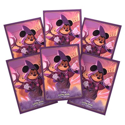 Disney Lorcana Card Sleeves - Mickey Mouse Wayward Sorcerer 65ct