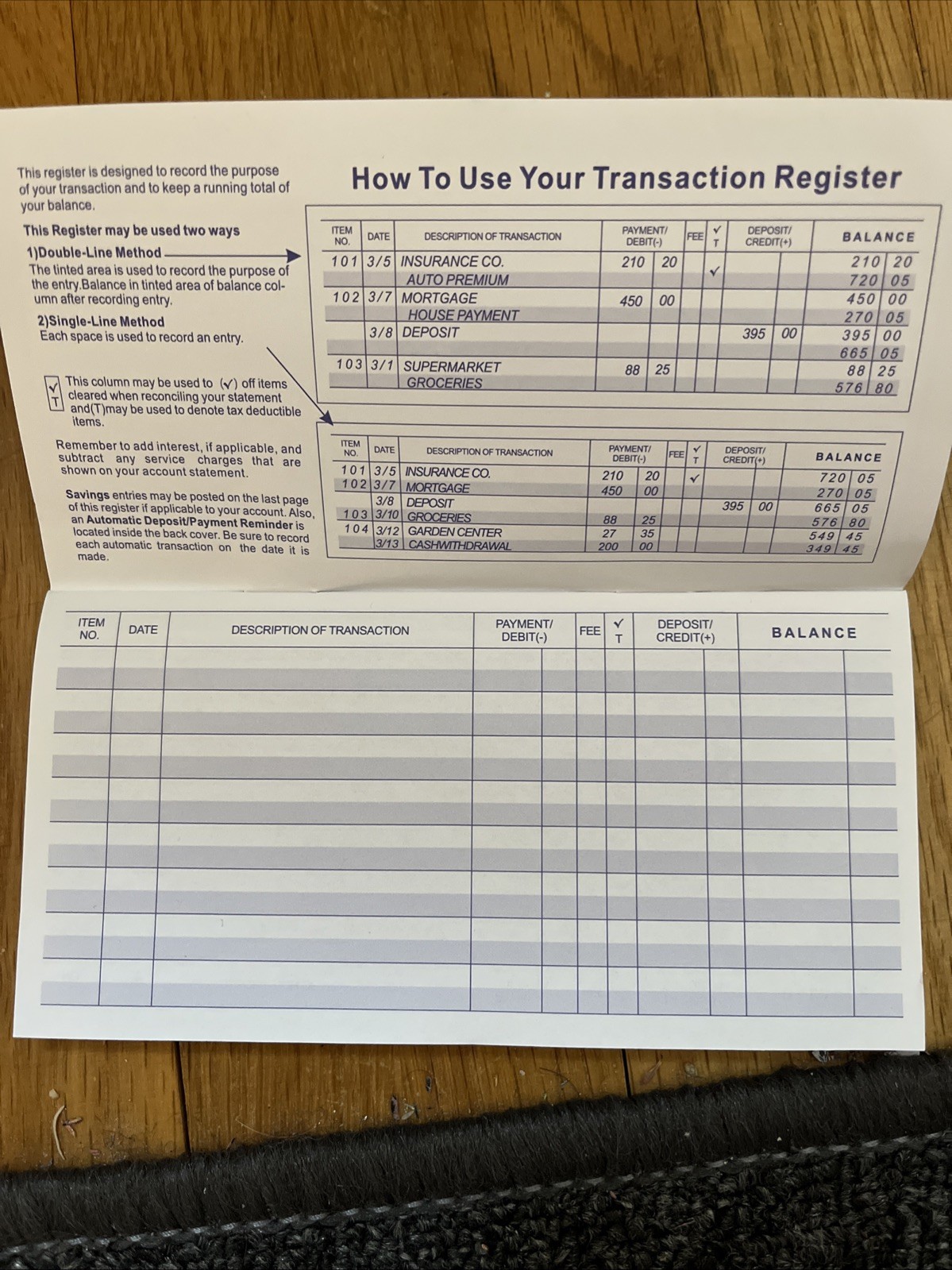 как выглядит Checkbook Register 2 PACK -deal фото