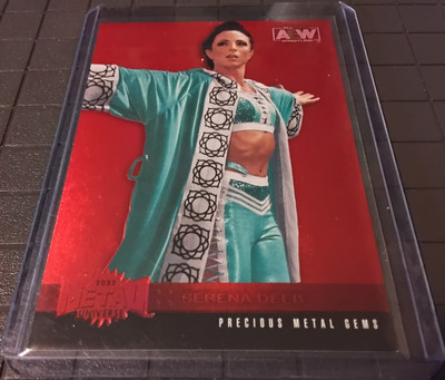 2022 Skybox Metal Universe AEW Red PMG #17 Serena Deeb 24/100