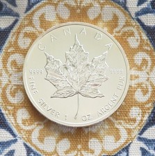 2013 Maple Leaf - Mint Canadian Silver  Five Dollar  Coin - 1oz of .999 Fine