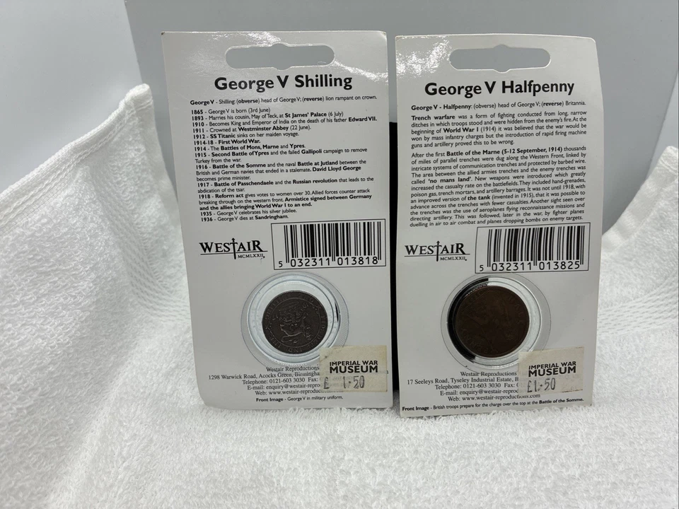 ~Simply Coins~ DOUBLE SIDED KING GEORGE V 1929 HALF PENNY PACK See (2) Coins - Image 3 of 4