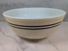 Vintage Pyrex #404 4 liter Tan Speckled Bowl & 2 Brown Stripes USA