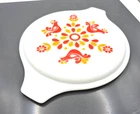 PYREX Friendship 7-1/2"  Round Casserole Replacement Lid 24-C 4 Bird Red Orange