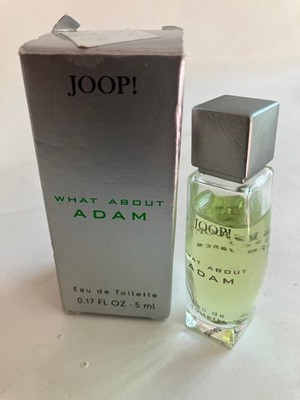 Joop WHAT ABOUT ADAM 0.17oz/ 5ml EDT Splash MINIATURE for Men, VINTAGE, RARE