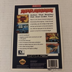 Sega CD Road Avenger VIDPRO Card Toys R Us Display Card  Rare