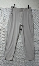 Athleta Brooklyn Ankle Pant Womens Size 6 Beige Lightweight Pull On Stretch