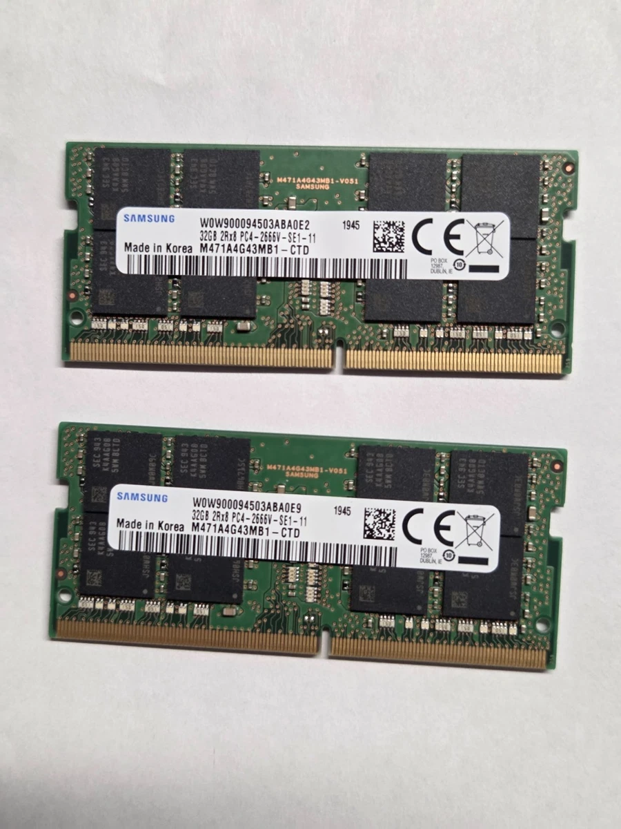 SO-DIMM DDR4 SDRAM 64 GB Total Capacity Memory (RAM) for sale | eBay