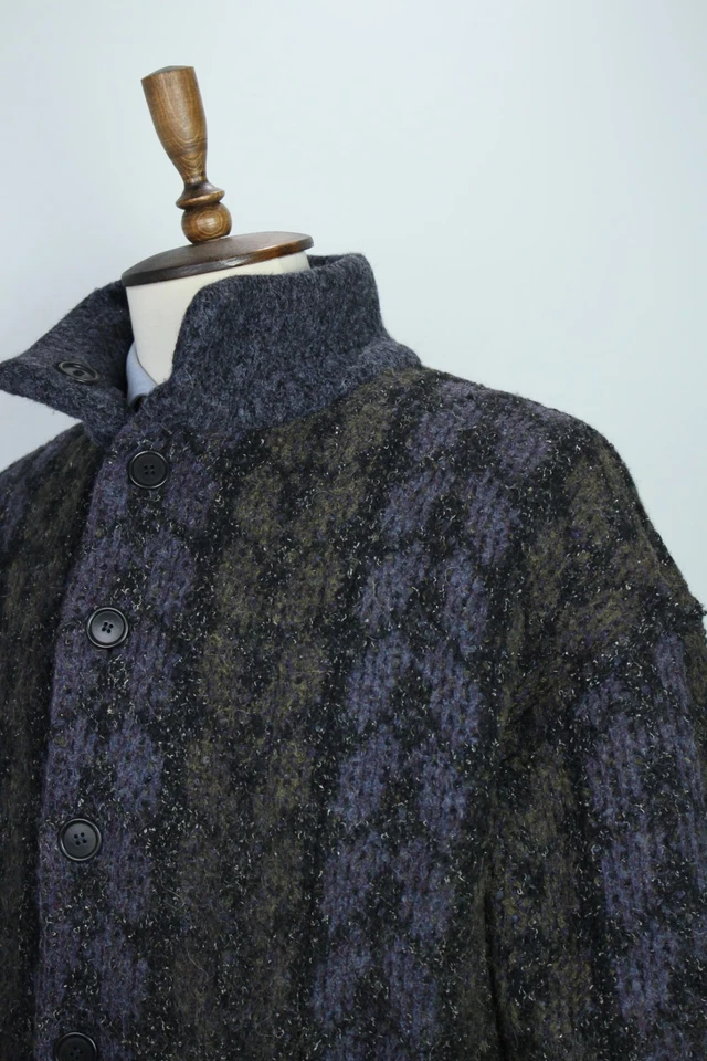 Vintage MISSONI Reversible WOOL Multicolor Knited Bomber Jacket 54 IT XL Supreme - Image 4 of 4