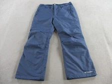 Columbia Pants Mens Large Short Blue Omni Tech Bugaboo II Ski Snow Snowboarding