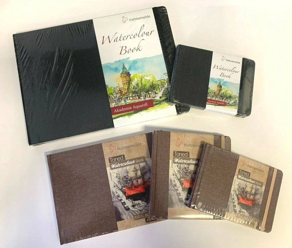 Hahnemühle Watercolour Book 200 g/m² 60 Seiten DIN A4, A5, A6 wählbar NEU