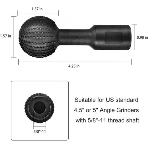 Robuster Kugelüberschnittgrat für Winkelschleifer mit Kohlenstoffstahlkonstruk - Bild 1 von 4
