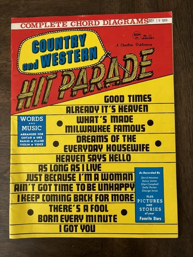 Country And Western Hit Parade With Words And Music