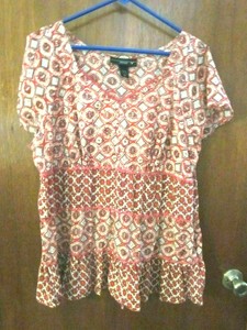 ladies red tops size 18