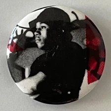 RARE Vintage 1980s LL COOL J pin 1" badge rap hip-hop pinback button MT-NM