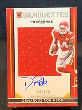 DEMARCUS ROBINSON SP RC PATCH AUTO #/199~2016 PREFERRED “SILHOUETTES” CHIEFS!