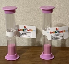 ANKYO 2 Plastic Sand Timer Sandglass Hourglass Sand Clock 3 Mins