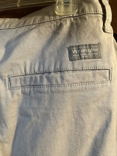 Wrangler Frente Plano Gris Verdoso Ajuste Relajado 4 Vías Flex Para Hombre 30 Reg Nuevo con Etiquetas - Imagen 5 de 7