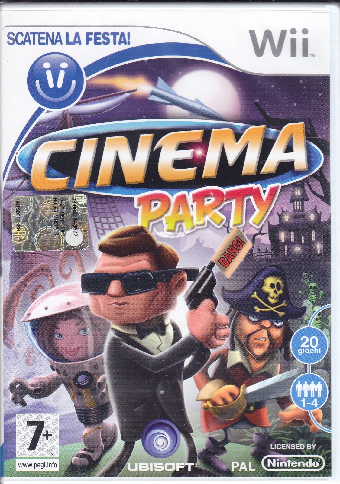 Nintendo Wii **CINEMA PARTY** nuovo sigillato italiano pal