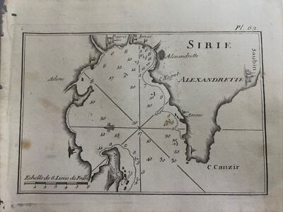 Portolano: Türkei, Alexandretta - 1764 J. Roux