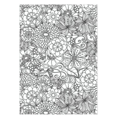 Flower Relaxation Coloring Book For Adults - Stress Relief Floral Mindfulness Coloring, 60 Garden Designs - View #7