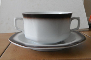 Selbmann Weiden Suppentasse und Untertasse guter Zustand