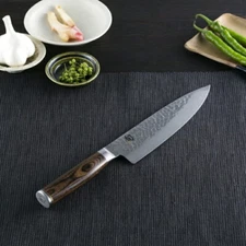 Shun Premier Chef's 200mm KAI Knife SHUN VG-MAX Damascus Wood