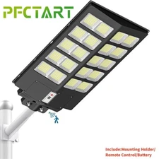 Extra Large Solar Street Light Parking Lot Road Lamp Motion Sensor Outdoor Light