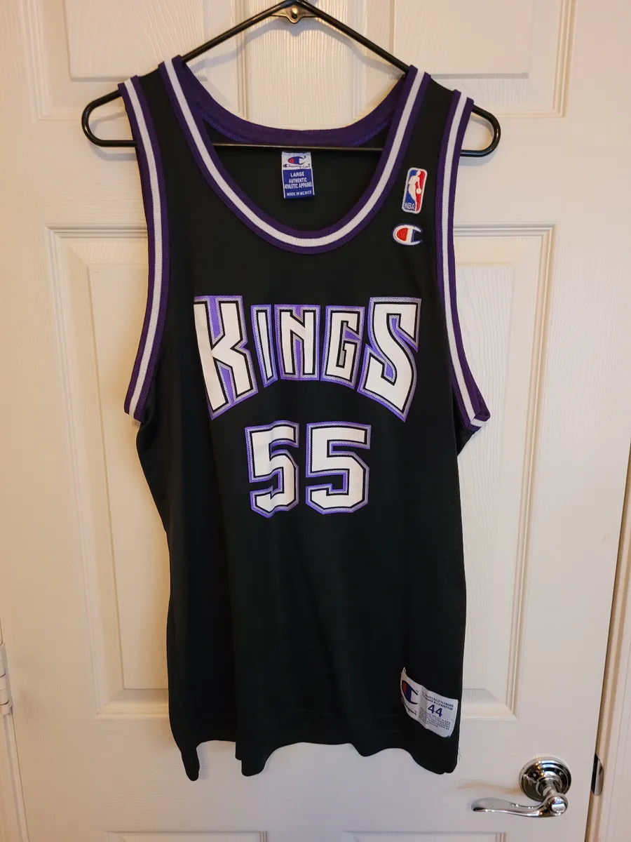 Vintage Jason Williams #55 Sacramento Kings Champion Jersey Black Mens Size  44