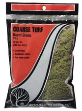 Woodland Scenics T62 Turf Fine Coarse Burnt Grass Bag