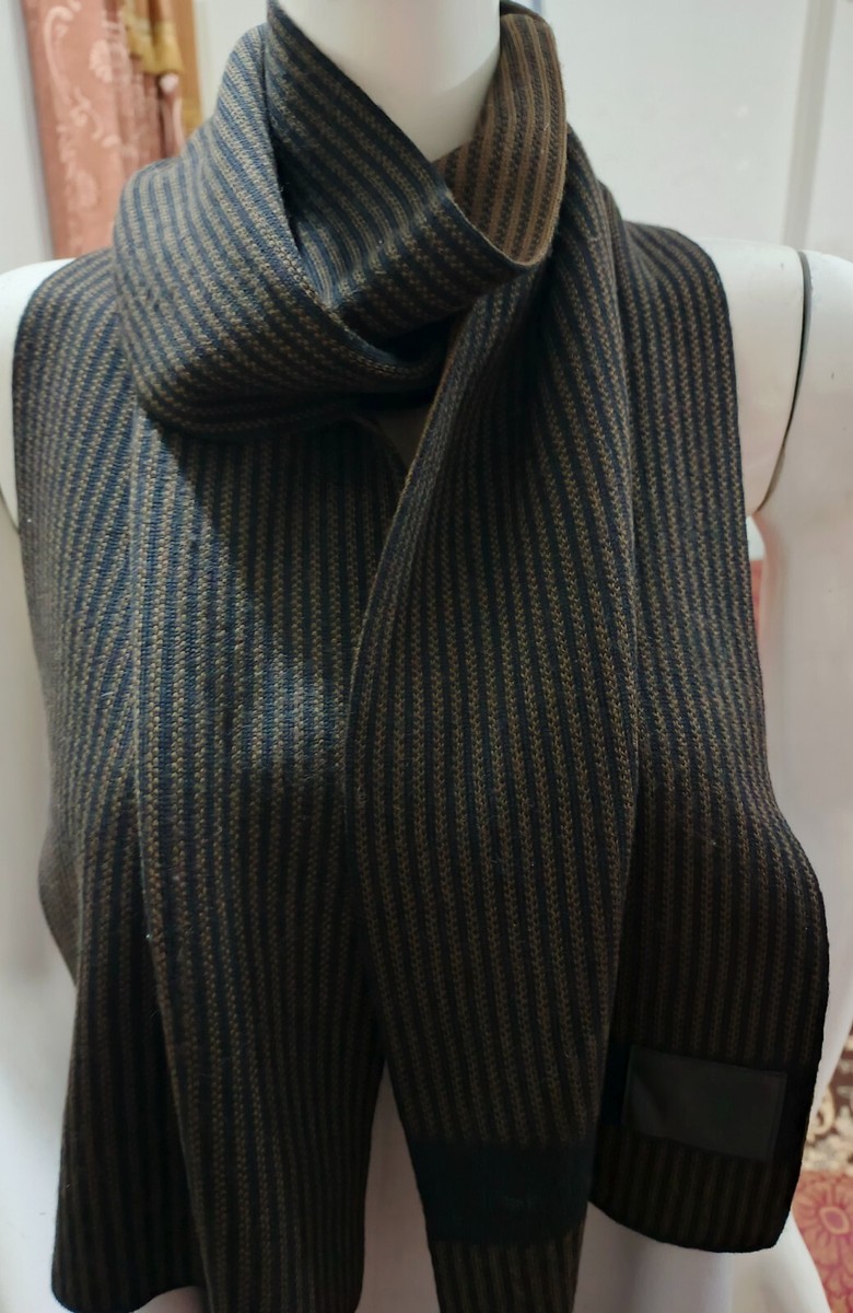 Dior brown men scarves wool wrap