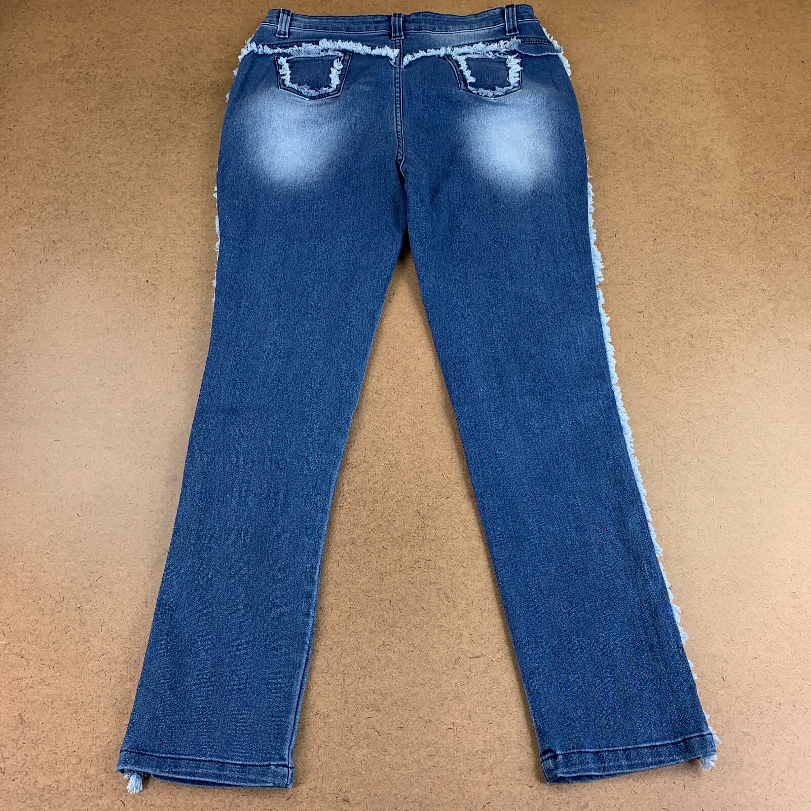 Glory Colombia Juniors Size 13 Blue Medium Wash Distressed Denim Jeggings NWT