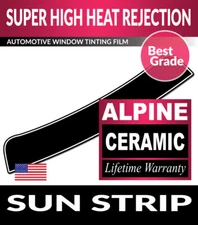 ALPINE CERAMIC PRECUT WINDOW TINT KIT FOR FORD F-250 CREW 99-07 SUN STRIP