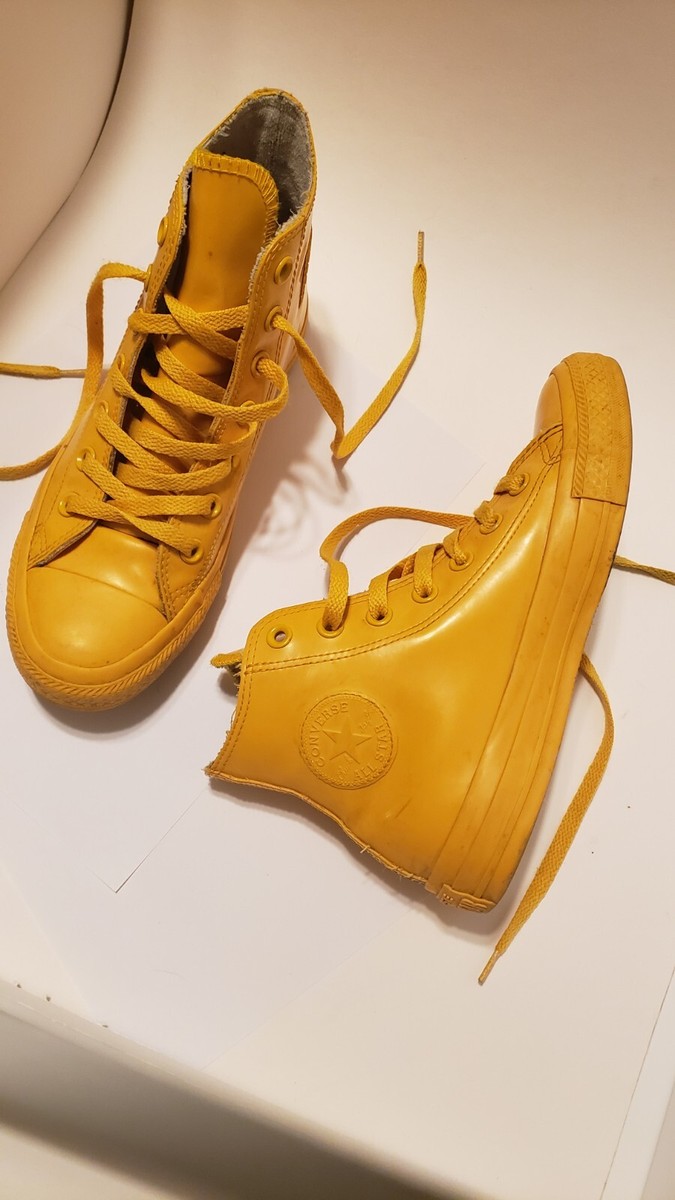 Converse Chuck Taylor All-Star Rubber Yellow Hi-Top Sneakers