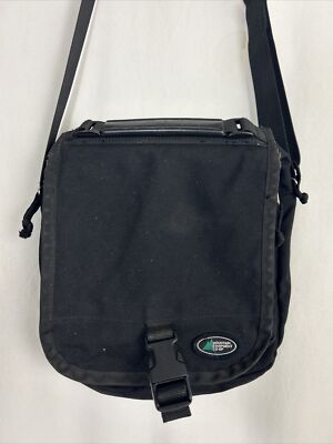 Vintage Mountain Equipment Co Op Small Black Crossbody Bag Polyester Nylon 11x9