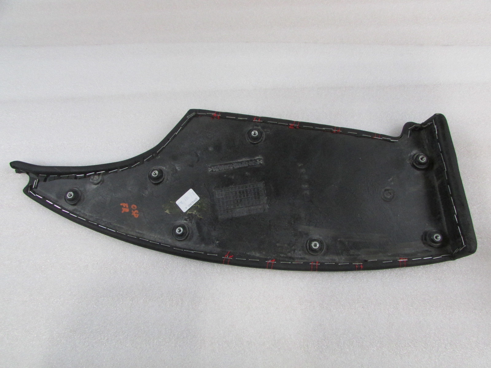 Maserati Quattroporte, RH, Right Front Door Panel Leather Insert, Black/Red Used