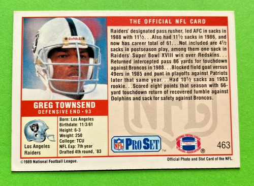1989 NFL Pro Set. Pick what you need to complete your set. - Picture 351 of 401