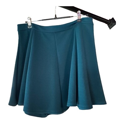 NWT Gap Pleated Short Skirt Women's Size Medium Teal Zipper