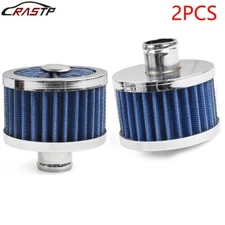 Blue 1" Extra Flow Breather 1" Push In Vent Filter for Valve Cover 