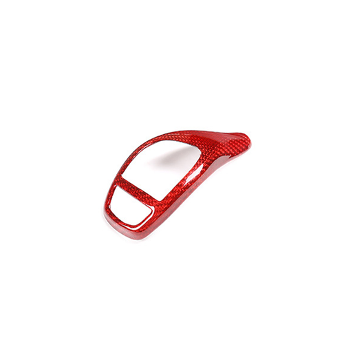 Red Carbon Car Gear Shift Knob Trim Cover For BMW F30 F25 F20 F10 F18 X1 X3 X5 - Picture 4 of 6