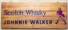 TOP Schild Vintage-Stil Johnnie Walker Scotch Whisky Holzschild