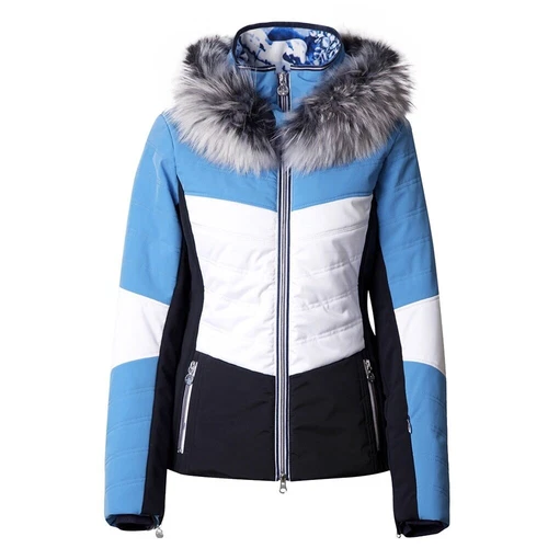 Sportalm Gazon Insulated Women's Ski Jacket with Fur Size L Large 40