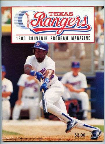1990 MLB Baseball Texas Rangers 