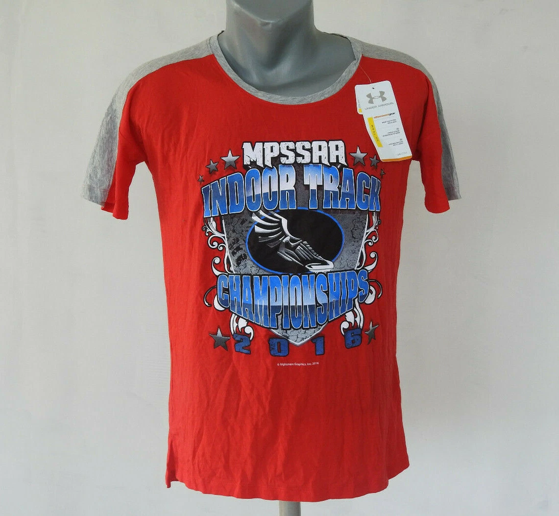 Under Armour T-Shirt MPSSAA Indoor Track Championship 2016 Red Size S Running