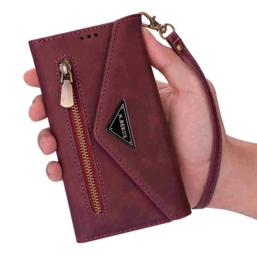 For iPhone 11 12 Pro Max XR 6S 7 8 SE Wallet Card Holder Flip Leather Case Cover - Picture 39 of 43
