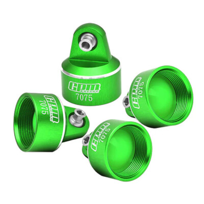 GPM Alum 7075 Alloy Shock Caps for GPM & Original Shock Green for 1/8 Maxx Slash