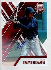 2017 Elite Extra Edition Auto Status Die Cut Red #108 Brayan Hernandez 39/75
